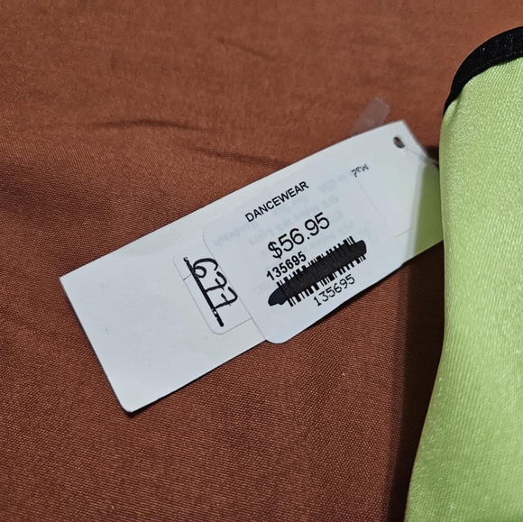 JUST TO FLIRT HIGHLIGHTER YELLOW DANCE WEAR SET - Picture 3 of 13